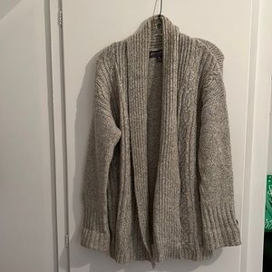 Heather Grey Cable Sleep Cardigan